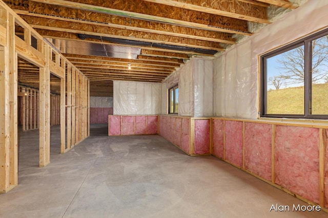 view of basement