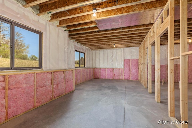 view of basement