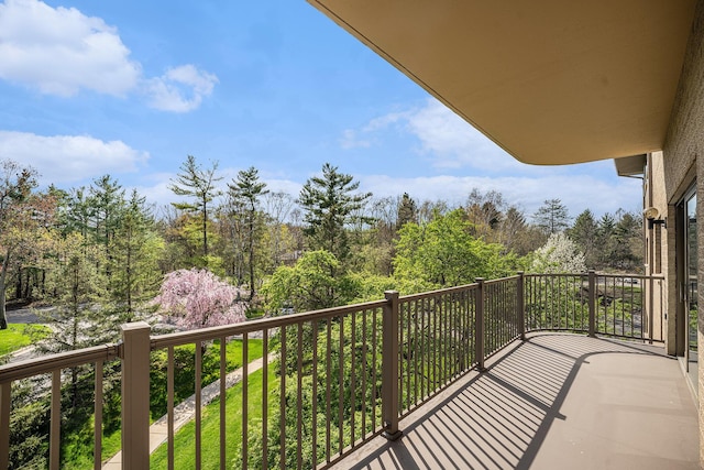 view of balcony