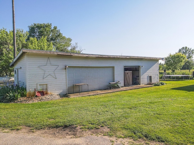 50002 M 51 N, Dowagiac, MI 49047 - back of property with a yard, an outdoor structure, and a garage