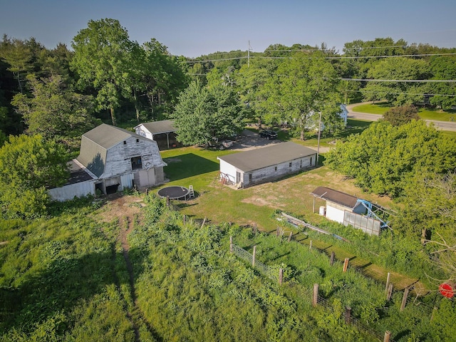 50002 M 51 N, Dowagiac, MI 49047 - aerial view with a wooded view