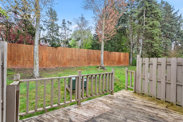 wooden terrace with fence