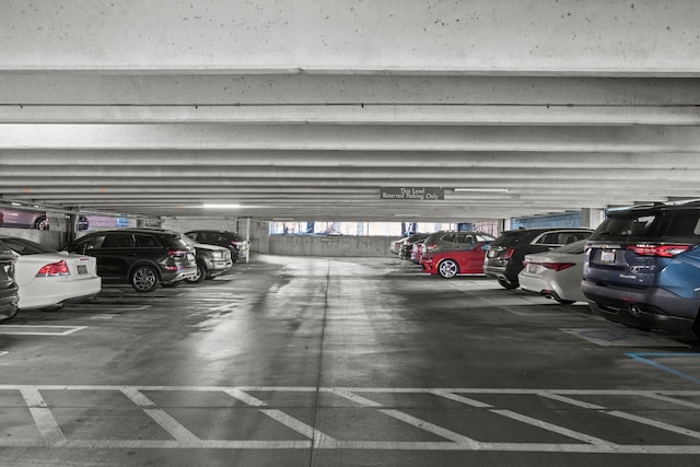 view of parking deck