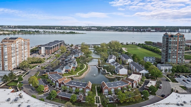 view of property location with a large body of water