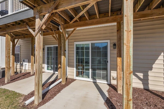 view of patio with cooling unit