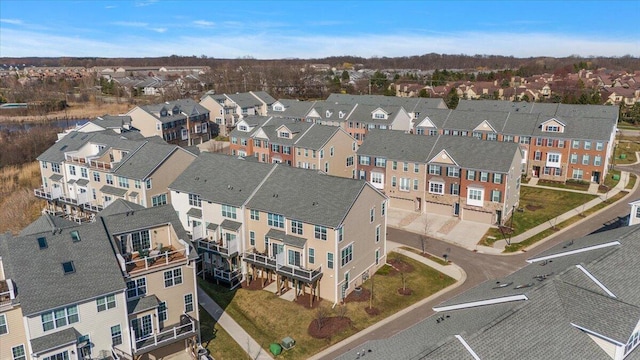 bird's eye view with a residential view