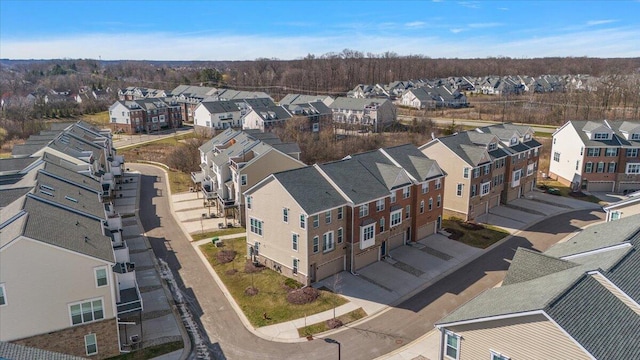 drone / aerial view featuring a residential view