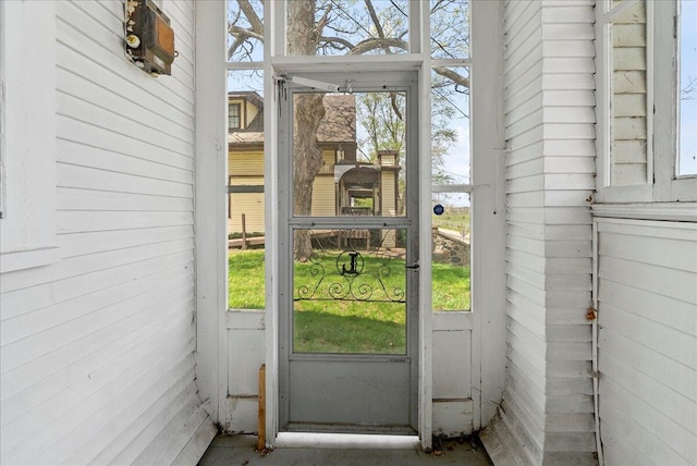 doorway featuring a wealth of natural light