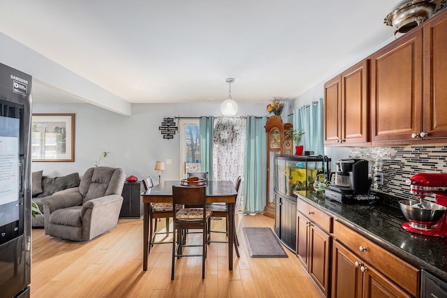 5184 Denwood St, Waterford, MI 48327 - dining area with light wood-style floors