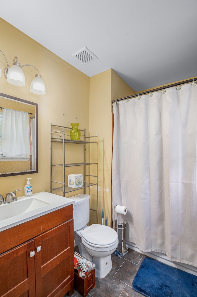 5184 Denwood St, Waterford, MI 48327 - bathroom with toilet, visible vents, and vanity