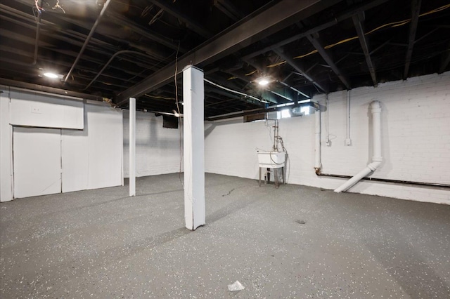 13936 Longacre St, Detroit, MI 48227 - unfinished basement featuring a sink