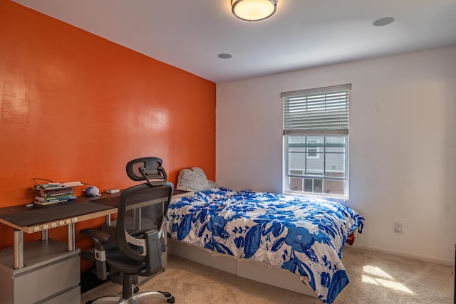bedroom featuring carpet floors