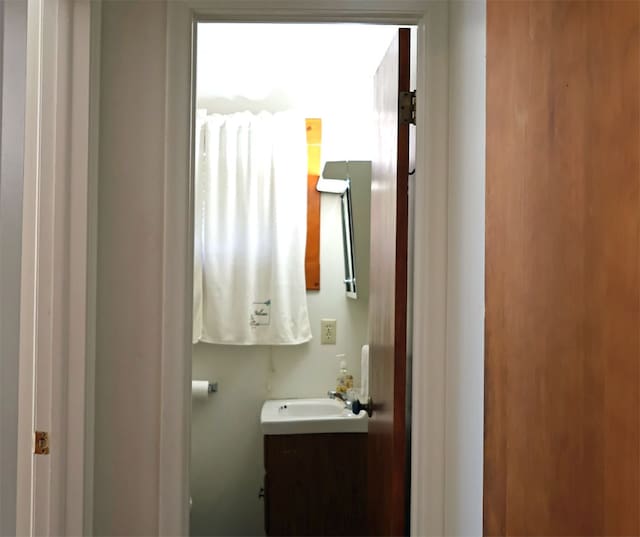 half bath with vanity