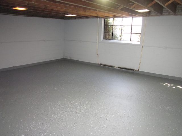 view of basement