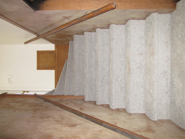 stairway with carpet