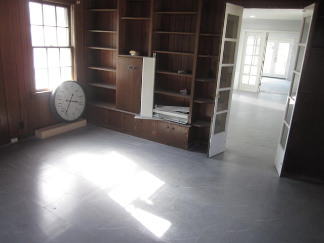 interior space featuring french doors