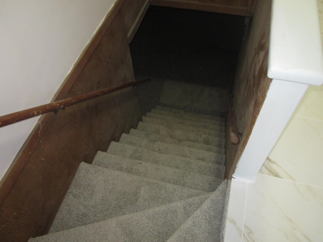 view of stairway