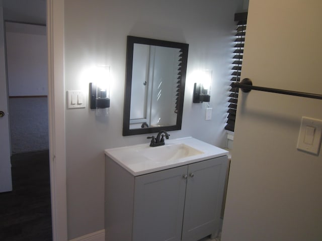 bathroom with vanity