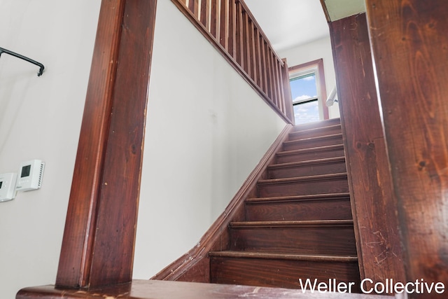 view of stairs
