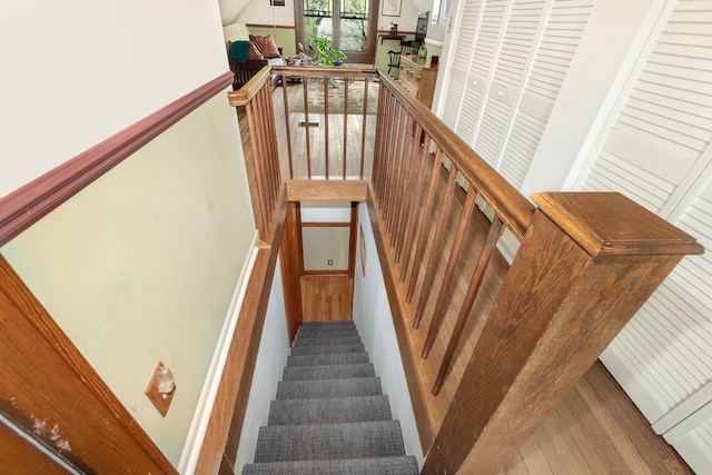 view of stairway