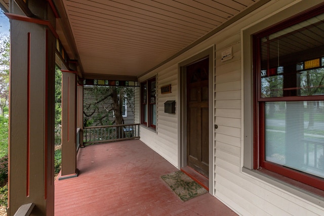 view of patio / terrace with a porch