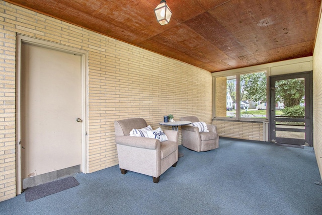 view of sunroom