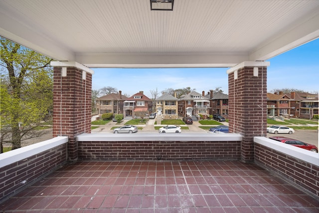 1989 Gladstone St, Detroit, MI 48206 - view of patio featuring a residential view