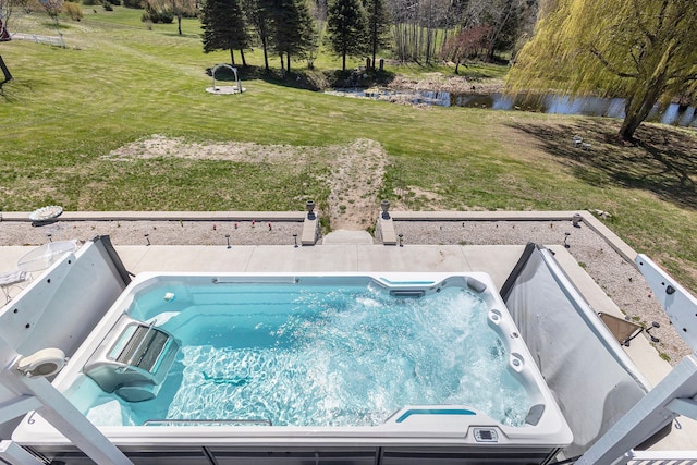 3121 Grace Rd, Frankfort, MI 49635 - view of pool featuring a yard