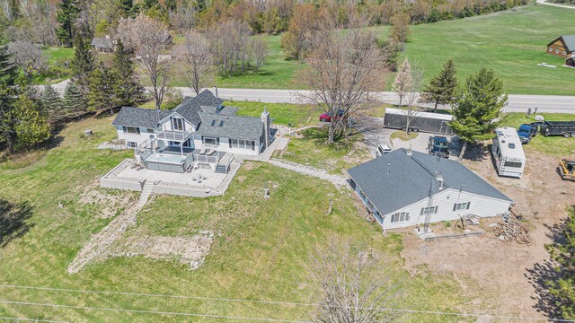 3121 Grace Rd, Frankfort, MI 49635 - aerial view of property and surrounding area