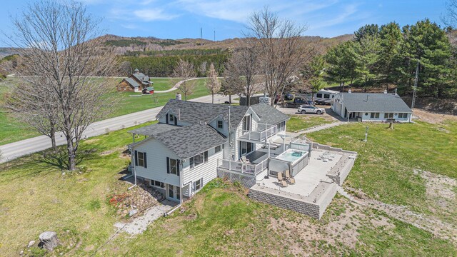 3121 Grace Rd, Frankfort, MI 49635 - aerial view of property and surrounding area