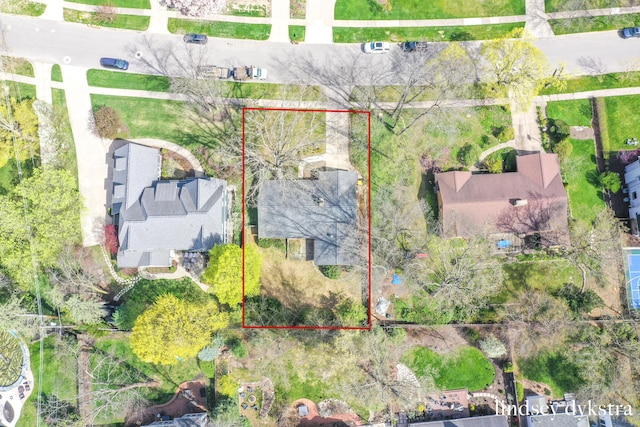 birds eye view of property