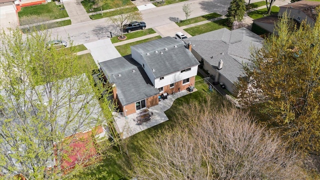 drone / aerial view featuring a residential view