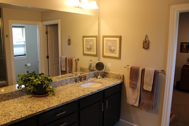bathroom with vanity