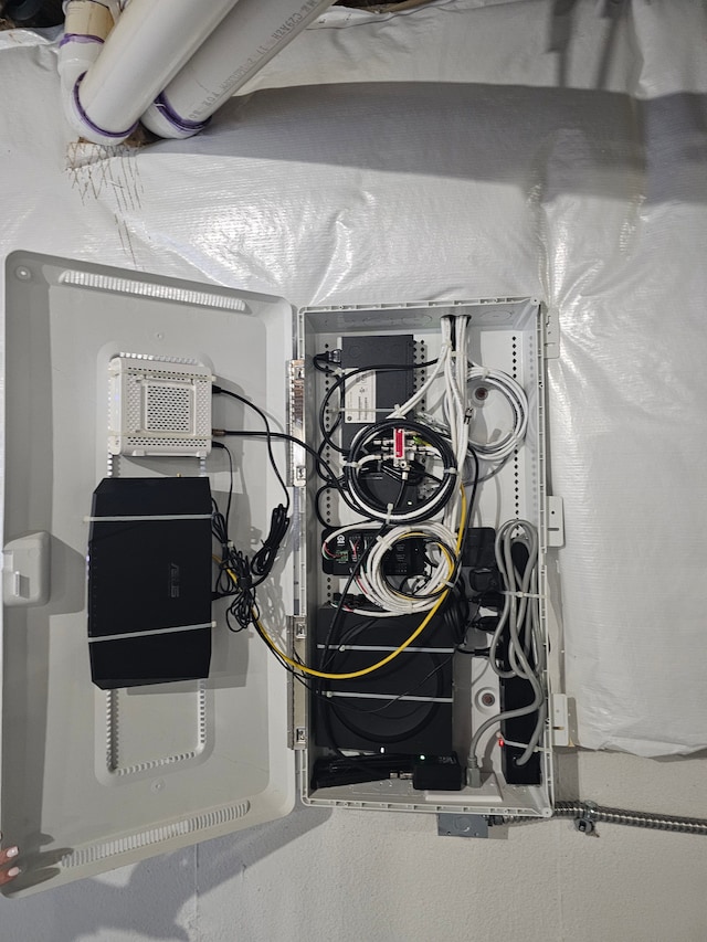 utility room with electric panel