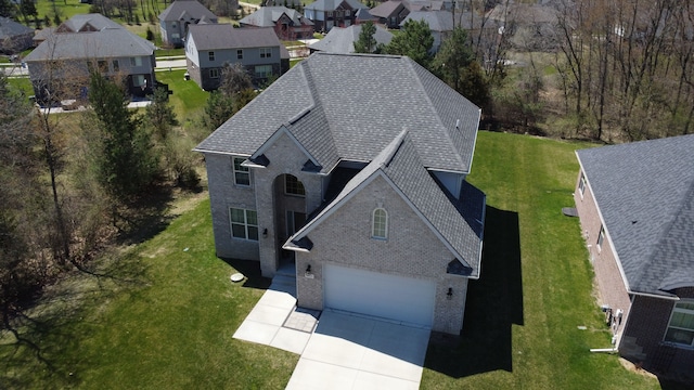 birds eye view of property featuring a residential view