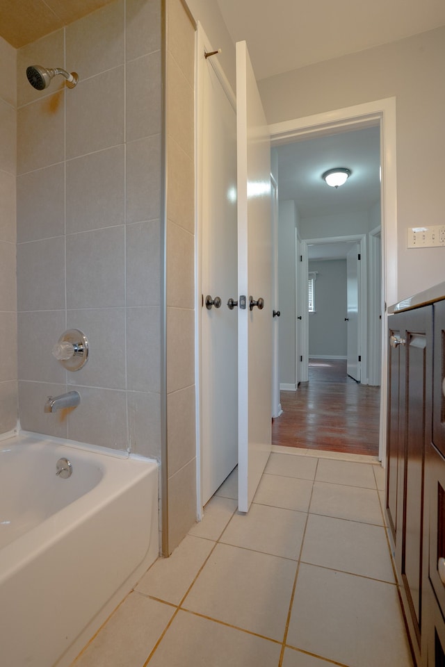 31825 Eveningside, Fraser, MI 48026 - bathroom with tile patterned floors and shower / washtub combination