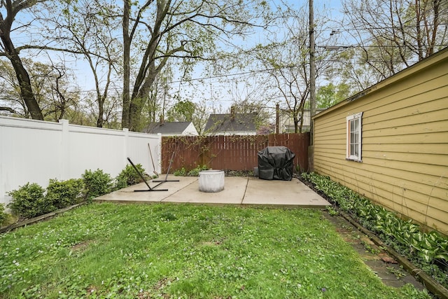 1343 Northway St, Ferndale, MI 48220 - view of yard featuring a patio and a fenced backyard