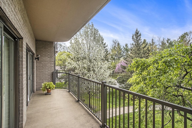 view of balcony