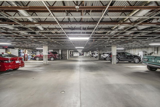 view of parking deck