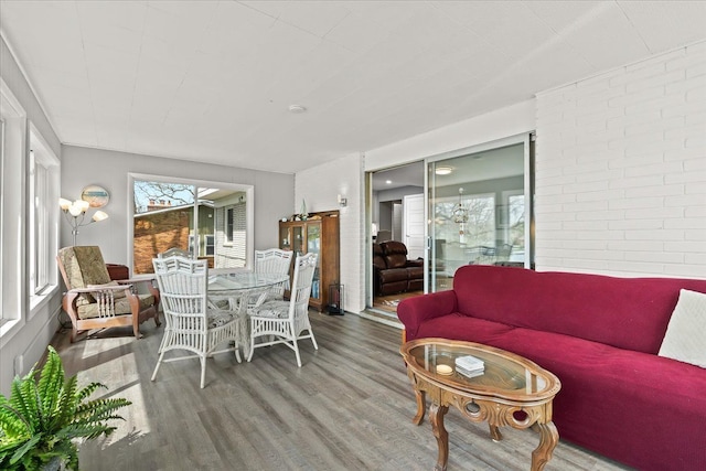 view of sunroom / solarium