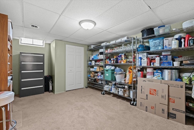 storage featuring visible vents
