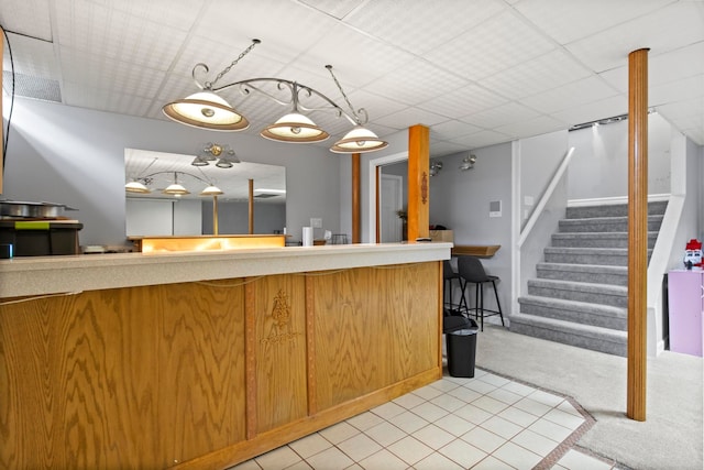 7891 Robindale Ave, Dearborn Heights, MI 48127 - reception featuring stairs and bar