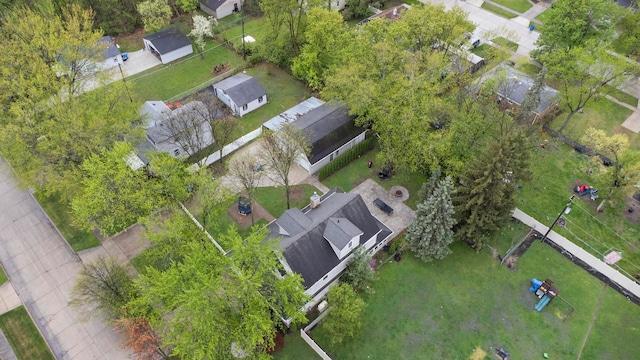 7891 Robindale Ave, Dearborn Heights, MI 48127 - aerial view of property and surrounding area