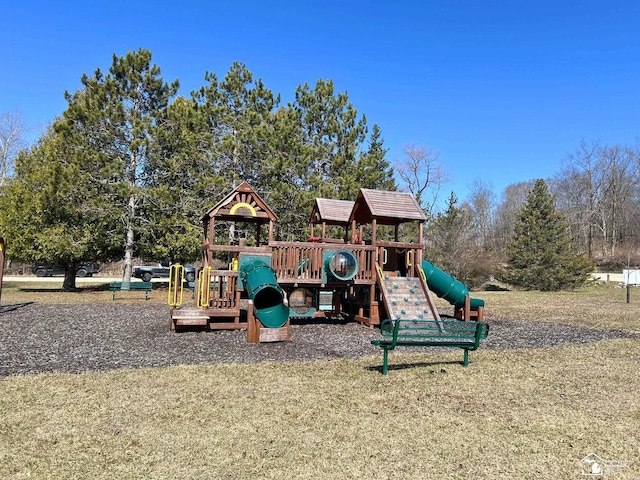 view of communal playground