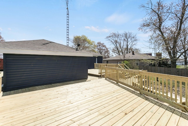 deck with fence
