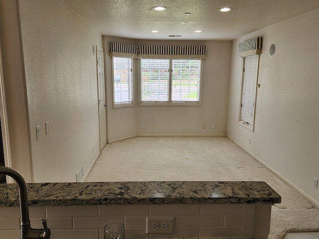 2411 Lake Ave Unit 20, Muskegon, MI 49445 - empty room featuring carpet, recessed lighting, baseboards, and a textured ceiling