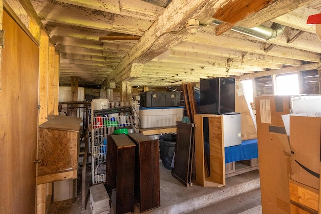 view of attic