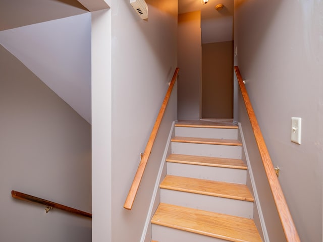 view of stairway