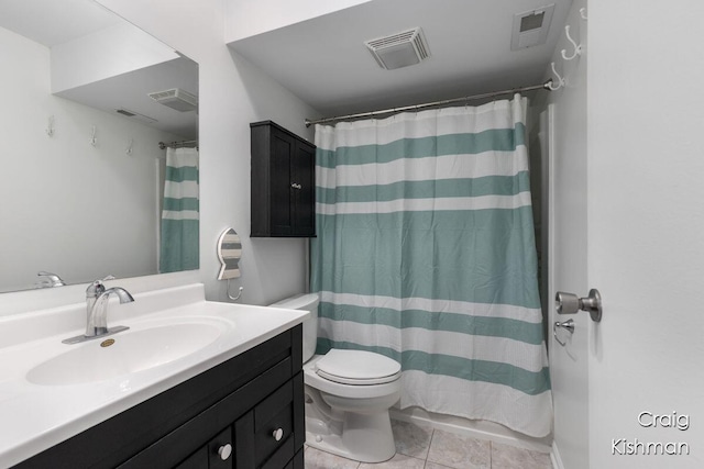 2464 Abbington Dr SE, Grand Rapids, MI 49506 - full bath with vanity, tile patterned flooring, toilet, and visible vents