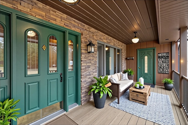 4824 Little Cedar Creek Dr, Attica, MI 48412 - doorway to property with covered porch